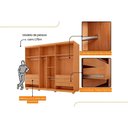 Ver imagem 6 de Guarda Roupa 6 Portas 6 Gv c/Pés Linea Rufato Naturale