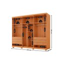 Ver imagem 4 de Guarda Roupa 6 Portas 6 Gv c/Pés Linea Rufato Naturale