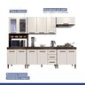 Cozinha Completa com Vidro Reflecta 12 Portas 3 Gavetas e Balcão para Cooktop 5 Bocas Atenas Kaiki M - 8