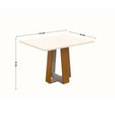 Ver imagem 3 de Mesa Retangular Beatriz Mdf Tampo em Vidro