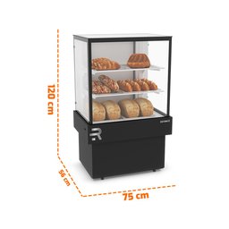 Confeitaria Vanguard Plus Seca Balcão Expositor Doces e Salgados 75cm Cvps 750 220v - Refrimate - 2