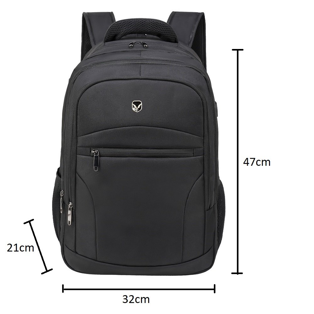 Mochila Notebook 16.5/POL Trabalho Urbano Passeio AntiFurto YEPP Preto - 4