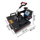 Ver imagem 2 de Prensa Térmica Sublimação 10x1 Caneca Camiseta Boné Chinelo Prato Copo Caneta Transfer 110V Importwa