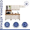 Cozinha com Vidro Reflecta 10 Portas 3 Gavetas Atenas  - 2