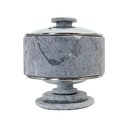 Ver imagem 1 de Bomboniere Bombom Tampa Vidro Pedra Sabão com Base 22x20cm