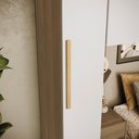 Ver mais imagens de Quarto Modulado Kappesberg Adapt Nogueira/Branco 4 Peças 247cm