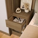 Ver imagem 6 de Quarto Modulado Kappesberg Adapt Nogueira/Branco 4 Peças 247cm