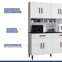 Ver imagem 3 de Armário De Cozinha 8 Portas 2 Gavetas Fortaleza 