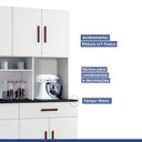 Ver imagem 4 de Armário De Cozinha 8 Portas 2 Gavetas Fortaleza 