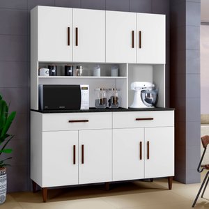 Armário De Cozinha 8 Portas 2 Gavetas Fortaleza 