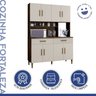 Armário para Cozinha 8 Portas 2 Gavetas Fortaleza Kaiki Móveis - 5