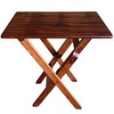Ver imagem 1 de Mesa Aparador Bar Dobrável em Madeira Maciça - Imbuia