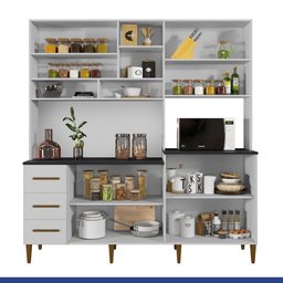 Armário para Cozinha 9 Portas 3 Gavetas Belo Horizonte  - 6