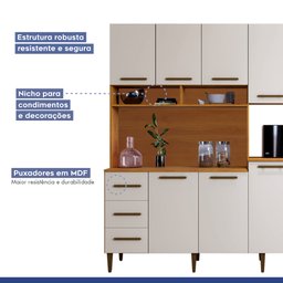 Armário para Cozinha 9 Portas 3 Gavetas Belo Horizonte - 3 Armário para Cozinha 9 Portas 3 Gavetas Belo Horizonte - 3