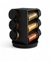 Ver imagem 6 de Kit 6 Porta Temperos Condimento Quadrado Giratório Vidro