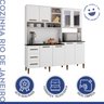 Armário para Cozinha 8 Portas 3 Gavetas Rio De Janeiro com Vidro Reflecta  - 2