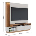 Ver imagem 4 de Rack com Painel para TV até 65 Polegadas com LED 2 Portas 3 Nichos Multimóveis Crcol-RCP026