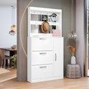 Ver imagem 1 de Sapateira com Espelheira Porta-objetos Manu Branca