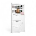 Ver imagem 3 de Sapateira com Espelheira Porta-objetos Manu Branca