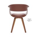 Ver imagem 6 de Conjunto Sala de Jantar Mesa Finlândia Nogueira 120x75cm com 4 Cadeiras Betina Giratória Marrom