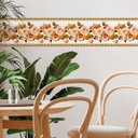 Ver imagem 3 de Faixa Decorativa Adesiva (autocolante) - Rosas e Folhas Douradas