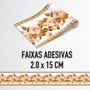 Ver imagem 5 de Faixa Decorativa Adesiva (autocolante) - Rosas e Folhas Douradas