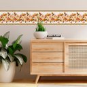 Ver imagem 4 de Faixa Decorativa Adesiva (autocolante) - Rosas e Folhas Douradas