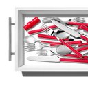 Ver mais imagens de Organizador de Talheres para Gaveta Expansível com 3 Compartimentos 6x41x14cm Oxo