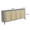 Ver imagem 3 de Buffet Mdf com Palha Natural L180 X A81,5cm