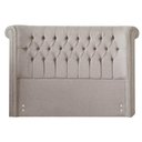 Ver imagem 7 de Cabeceira Estofada Cama Box Solteiro 0,98 Miraggio para Quarto em Linho Cinza - Larbelle
