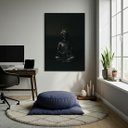 Ver imagem 2 de Quadro Decorativo Buda Black Art 70x50cm Mold Branca