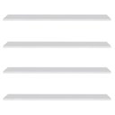 Ver imagem 1 de Prateleira Flutuante para Sala Kit 4 Suporte Invisível 68cm Yara Branco - Lumil Lumil Móveis
