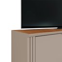 Ver imagem 3 de Rack Bancada Dourados Grigio Fosco/Canela para TV até 75” - Mobler