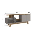 Ver imagem 3 de Rack para TV até 65 Polegadas com 2 Portas e 2 Nichos