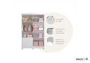 Ver imagem 4 de Guarda Roupa 4 Portas 2 Gavetas Roupeiro 100% Mdf Quarto Criança Infantil Solteiro Luxo Cor Branco