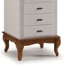 Mesa de Cabeceira Retrô 4 Gavetas Pés Luiz Xv 60404 Linz Móveis - 3