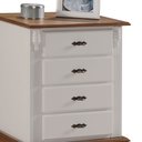 Ver imagem 2 de Mesa de Cabeceira Retrô 4 Gavetas Pés Luiz Xv 60404 Linz Móveis