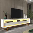 Ver imagem 1 de Rack para TV com LED Requinte 212 Branco - Gelius