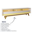 Ver imagem 2 de Rack para TV com LED Requinte 212 Branco - Gelius
