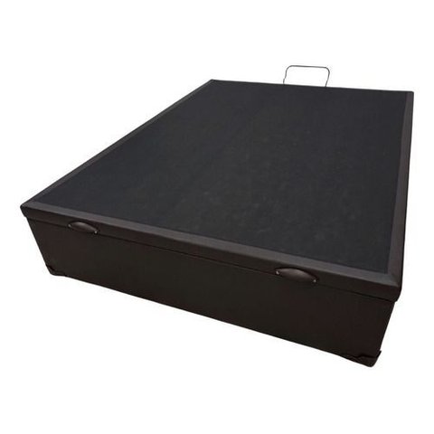 Box Baú Casal Corino Marrom 1,38x1,88 So1clique Pistão a Gás