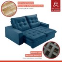 Ver imagem 7 de Sofá Retrátil e Reclinável 2 Lugares 250cm Pés em Madeira Maciça Santorini