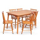 Ver imagem 1 de Jogo de Jantar Colonial Clássico Mesa 140x80 6 Cadeiras Todo Mel Cozinha