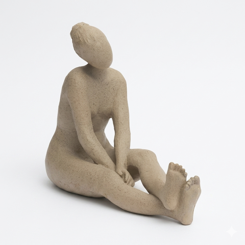 Decoração Escultura Mulher em Poliresina Mart 21344