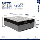 Ver imagem 4 de Cama Box Baú com Colchão de Espuma D45 Ortobom Airtech 150 D45 Casal 138cm