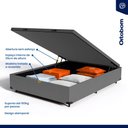 Ver imagem 6 de Cama Box Baú com Colchão de Espuma D45 Ortobom Airtech 150 D45 Casal 138cm