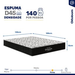 Cama Box Baú com Colchão de Espuma D45 Ortobom Airtech 150 D45 Casal 138cm - 5