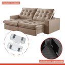 Ver imagem 6 de Sofá Retrátil e Reclinável Modulado 250cm Pés em Madeira Maciça Capri