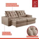 Ver imagem 4 de Sofá Retrátil e Reclinável Modulado 250cm Pés em Madeira Maciça Capri