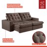 Sofá Retrátil e Reclinável Modulado 250cm Pés em Madeira Maciça Capri   - 4