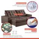 Ver imagem 5 de Sofá Retrátil e Reclinável Modulado 250cm Pés em Madeira Maciça Capri